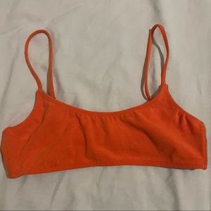 orange bikini top